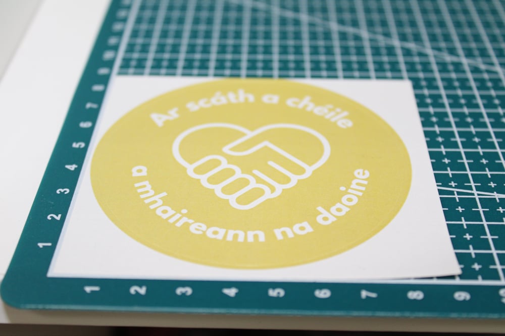 Ar Scáth A Chéile Sticker