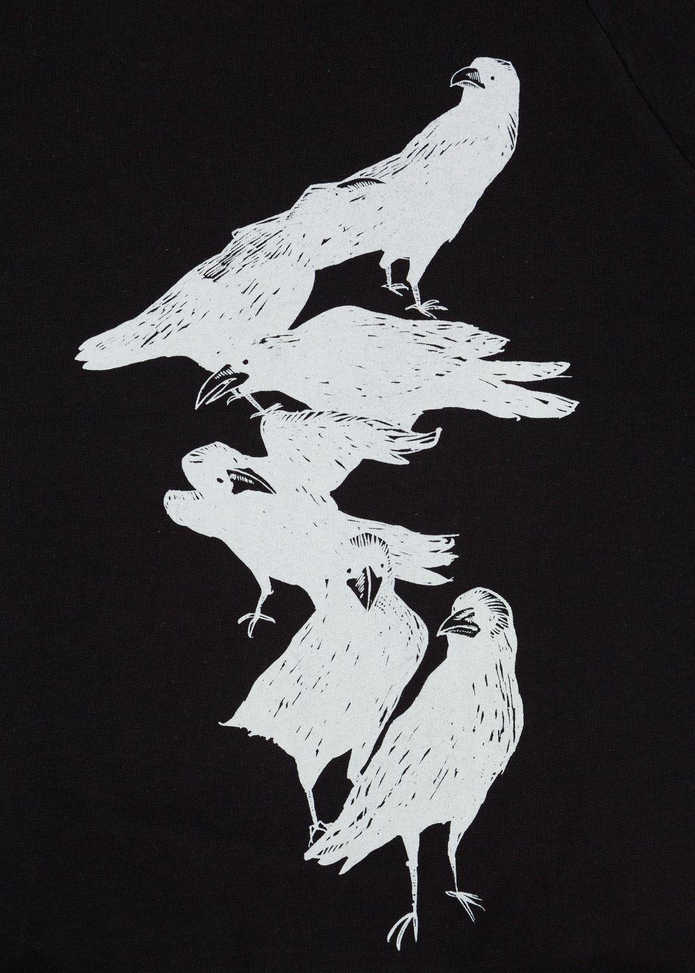 Crow Unisex Back Print Sweatshirt (Organic)