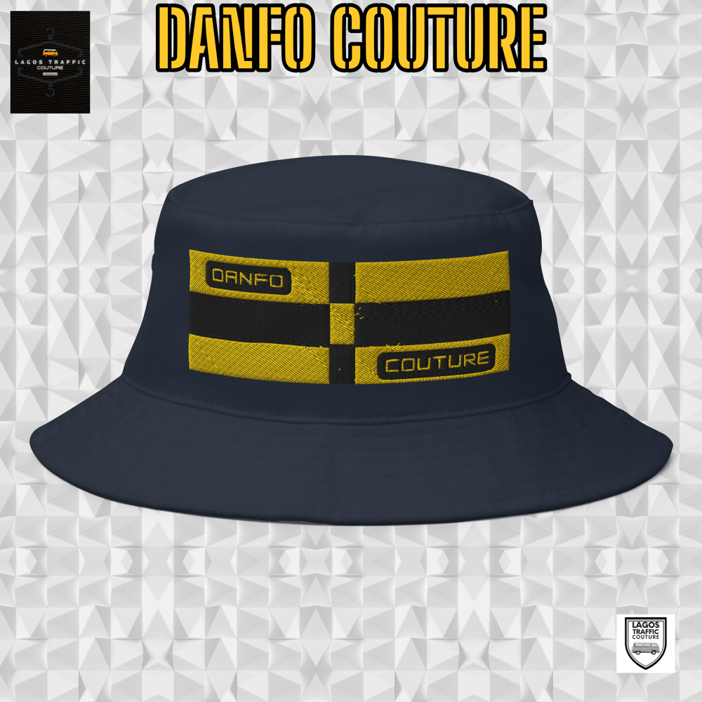 DANFO COUTURE TWILL BUCKET HAT (CLASSIC BLK/YWL)