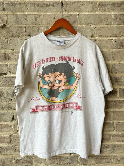 Image of 1994 Vintage “BETTY BOOP HARD AS STEEL” Cartoon Tee, SIZE: XL