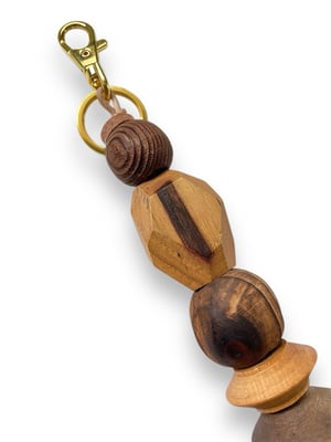 Image of BRANCUSI BAG CHARM / KEYCHAIN : WOOD #2