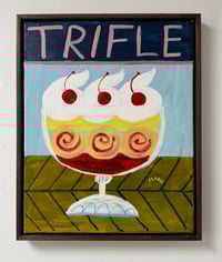 Trifle in solid walnut frame 