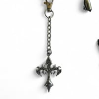 Image 3 of ♱ Gothic Cross Bag Charm ♱