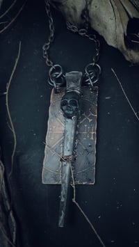 Image 1 of Relic coffin nail on copper 