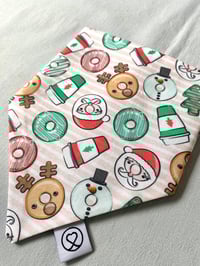 Image 3 of Proud Member of the Naughty List / Xmas Coffee and Doughnuts Reversible Bandana