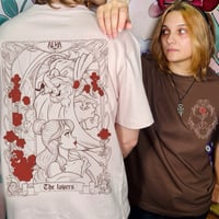 Camiseta Bella y bestia “los enamorados" 