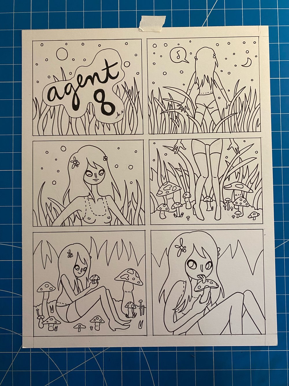 AGENT 8 original comic page