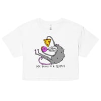 Image 3 of body is a temple Women’s crop top 