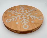 Image 1 of Snowflake Round Board