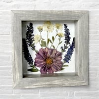 Image 2 of Cosmos, Veronica And Chrysanthemum Wildflowers In 6" X 6" Shadow Box (Item# 202214S)