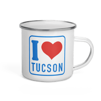 Image 1 of “I Heart Tucson” Enamel Mug
