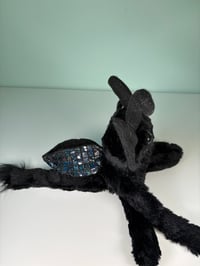 Image 3 of Winged Happy Toothy Monster - Black