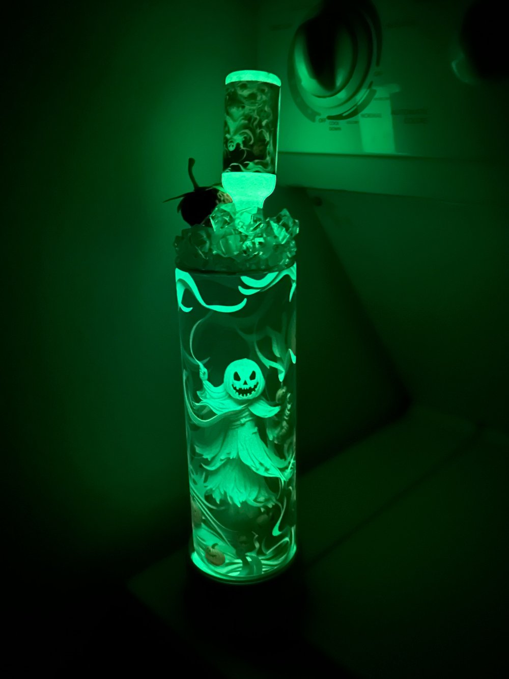 Glow In The Dark Halloween Tumbler & Topper