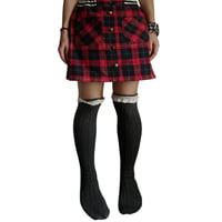 Image 3 of Blue Cross checkered mini skirt