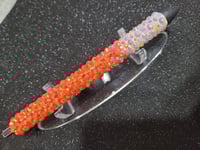 Image 3 of Orange & White Rhinestone Pen