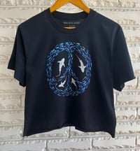 Image 1 of Cropped Peace T-Shirt