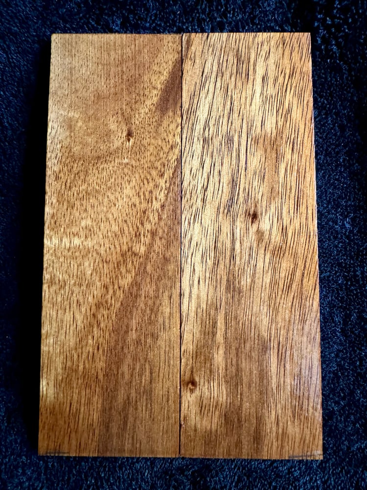 Image of Budget Curly Koa Knife Scales BK-63