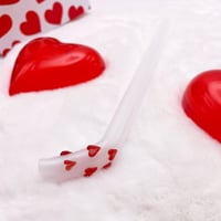 Image 3 of 9” Heart Straws