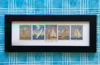 Image 11 of Framed 1930s Collectors Cards inc Motor Cars, Aeroplanes, Yachts, Film Stars, Dance and Exercise