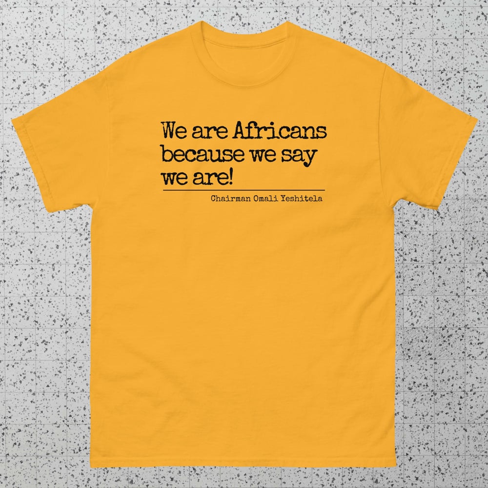 We are Africans Unisex Tee - Black Letters