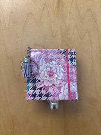 Image 1 of Pink Floral Sticky Note Cover — Cute Desk Stationery