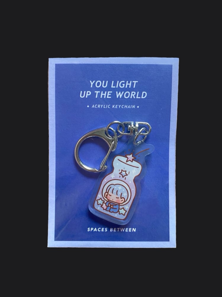 Image of You Light Up My World Keychain