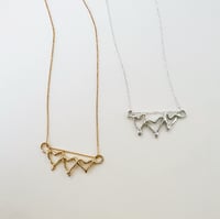 Image 1 of Dancing Hearts Pendant- Silver