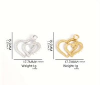 Image 3 of Rhinestone Inlaid Heart