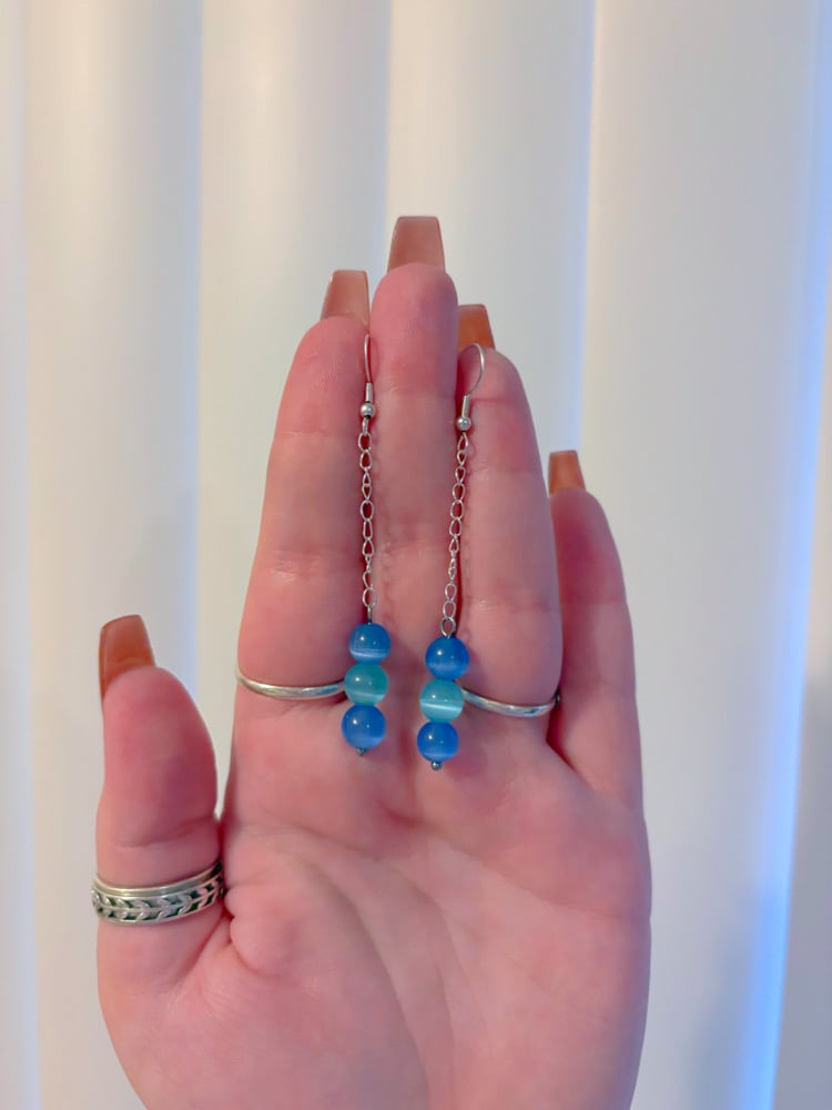 Image of dainty dangle earrings