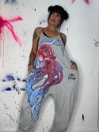 Image 3 of “OCTOPUS CANDY” CUSTOM PAINTED BAGGY JUMPER MEDIUM