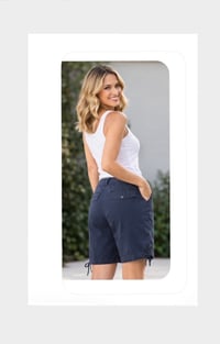 Image 2 of Sz 12 Navy Caribbean shorts #630*8 (gently used)