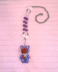 Image 1 of macaron necklace - Grape