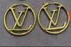 LV Large Gold Fashion Hoops