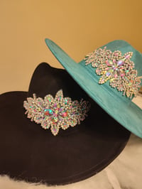 Image 3 of BLACK BLING'D COWBOY HAT 