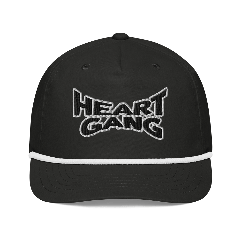 Image of Noir x Blanco “Heart Gang” Golf Rope Cap