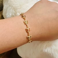 Image 2 of The "Beverly" Pastel Butterfly Bracelet 
