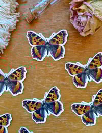 Image 5 of Tortoiseshell Butterfly sticker