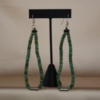 Image 2 of Morenci Turquoise Jaatłooł (Earrings)