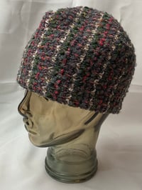 Image 3 of GREEN AND RED KNIT BEANIE