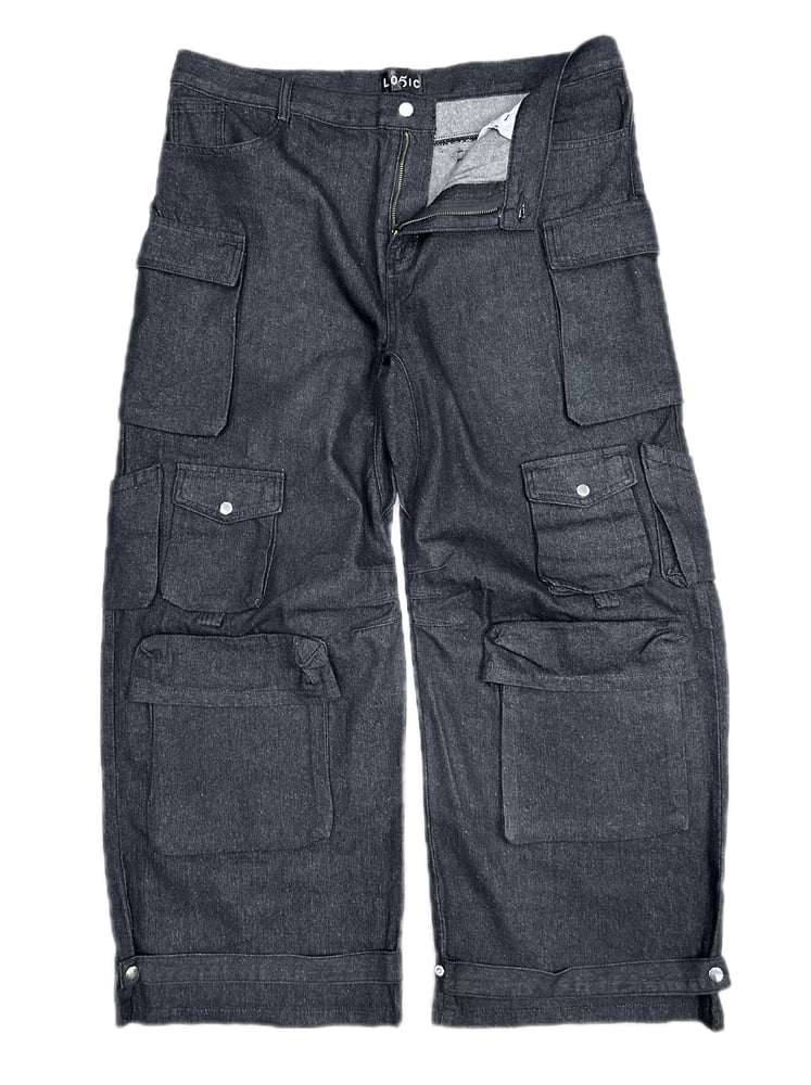 Image of The Wide Leg Denim Cargos