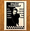 Terry Hall (Enjoy Yourself) Linocut Print