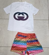 Image 3 of Multi Color 2 Piece Short Set