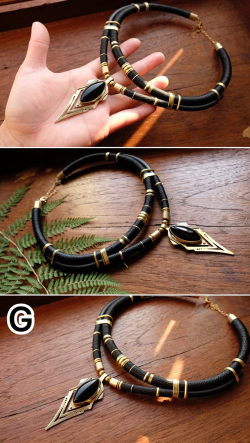 Image of Lilith black Onyx necklace