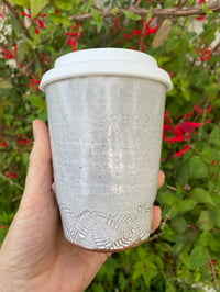 Image 1 of Fern leaf Decorated Travel Cup