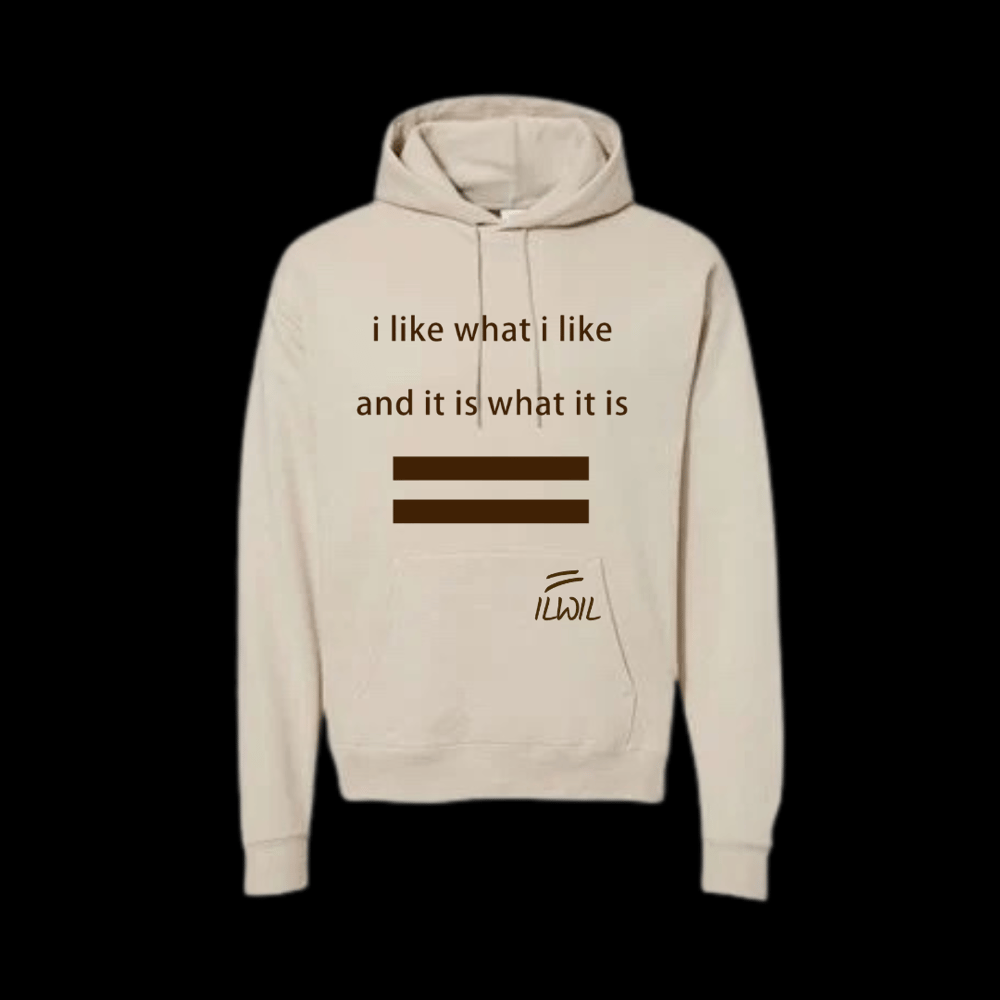 Image of I LIKE WHAT I LIKE HOODIE CRM/BRWN