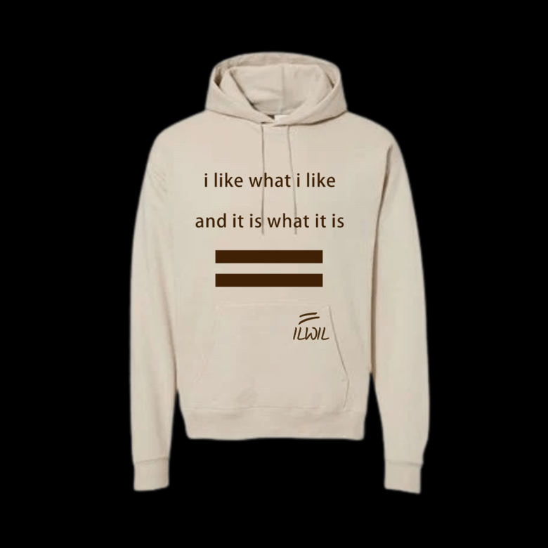 Image of I LIKE WHAT I LIKE HOODIE CRM/BRWN