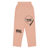 Image 2 of WOMENS MUZZLE WIDELEG JOGGERS PEACH