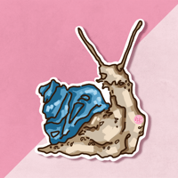 Image 1 of realistic snail sticker