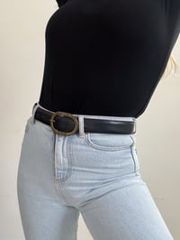 Image 2 of Vintage leather buckle belt