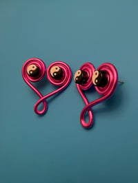 Image 1 of Pink Dual Aura Earrings